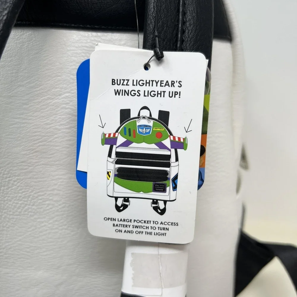 Loungefly Disney Light‎ Up Pixar Buzz Lightyear Mini Backpack Toy Story